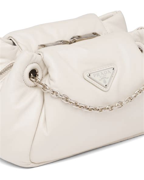 prada nappa leather shoulder bag